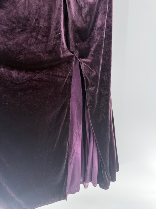 Revelry Women's Aurora Velvet One Shoulder Dress - Purple - 18 - Picture 8 of 11
